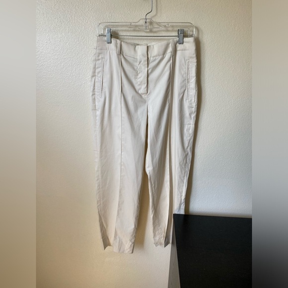 J.Crew Women’s Willa straight-leg lightweight chino pant Size 6 Cream Ankle NWT - Picture 2 of 10
